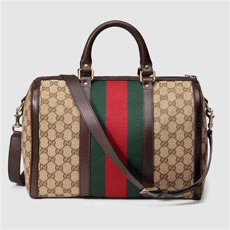 classic gucci shoulder bag|vintage Gucci overnight bag.